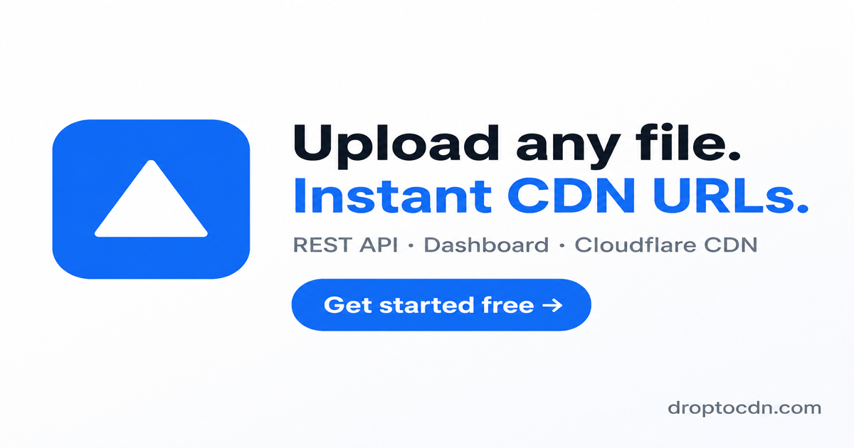 Drop to CDN